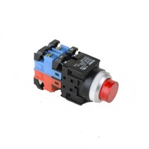 건흥전기 1A1B 조광 누름버튼 LED 램프 푸쉬온 스위치 220V DC 25mm KBL25M-L220V11, 블루 [KBL25M-L220VB11]