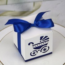 선물포장박스 종이박스 포장상자 사탕 마카롱 포장 2050100pcs 싸바리박스 48, 100개, 캐리지 딥 블루
