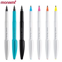 모나미 프러스펜S 0.4mm/플러스펜/수성펜/필기구, 네온오렌지
