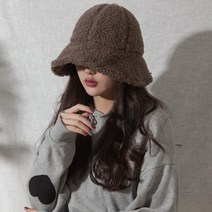 키메라제이 양털 뽀글이 와이어 벨크로 벙거지 버킷햇 4color