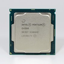 파워딜 인텔 펜티엄 G4560 프로세서 3MB 캐시 3.50GHz LGA1151 듀얼 코어 데스크탑 PC CPU, 한개옵션0