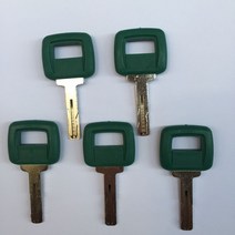 볼보트럭부품볼보 로더 운반 트럭 중장비 레이저 컷용 녹색 키 11039228 5 개, 한개옵션0