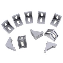 10pcs 4040 알루미늄 앵글 코드 너트 홀 지원 T 슬롯 프로파일 프레임 압출 브래킷 하드웨어 흐름 연결 용, 01 1pc