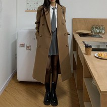 싹트는 여자트렌치 코트
