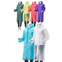 태광 성인용 EVA코트우의(비옷) TK-R2003, 보라색