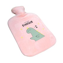 루루홈 보온 보냉 물주머니 2L + 극세사 커버, 핑크