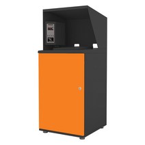 RFID 음식물 쓰레기 종량제기기 120리터 음식물 분리 수거함 아파트 오피스텔 공공주택, 노랑색