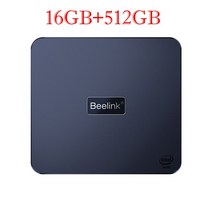 Beelink-U59 PRO 윈도우즈 11 M.2 SATA SSD 2.9Ghz BT 4.0 와이파이 5 미니 PC 인텔 셀러론 N5105 프로세서 8GB 256GB pc 게이머, [04] EU, [02] 16GB 512GB