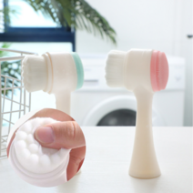 Mino.7 얼굴각질제거 저자극 모공브러쉬 블랙헤드 모공관리 세안브러쉬, 1개, 스카이블루