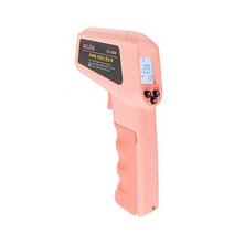 아쿠바 적외선 온도계 디지털 레이저 CS304 온도 측정기 -50~380도 방사율값 조절 0.1도 비접촉식 CS-304, 핑크