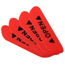 강력접착 4개/대 자동차 반사 스트립 경고 스티커 좌석 Leon Ibiza MK2 MK3 5F 6L 6J FR Ateca 도어, 01 빨간