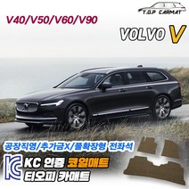볼보 V시리즈 전차종 V40 V50 V60 V90 크로스컨트리 1세대 2세대 확장형 코일매트 차량용 바닥매트 티오피카매트, 실내전좌석(1열+2열), 블랙, V60 크로스컨트리 1세대 [11.8~18]