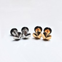 입체 각 하트 S.STEEL 피어싱 (1EA)