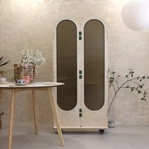 다빈 폴리 자작나무 이동형 바퀴 2단 파티션 (1600) 까페 사무실 칸막이 인테리어 가림막 가벽, 화이트