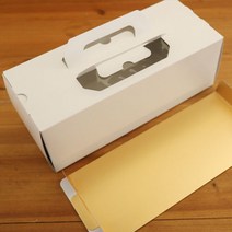 [렛츠베이킹] 손잡이 롤케이크상자 (무지), 손잡이롤케이크박스5개