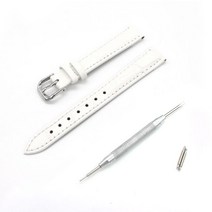 굿앤굿 흰색 14mm 시계줄 가죽 집에서 직접하는 교체