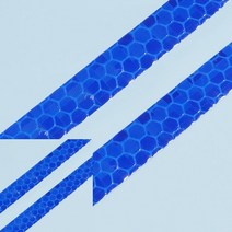 코차 빛반사 야광 스티커 자전거 튜닝 테이프 8M, 1개, 블루 (8m)