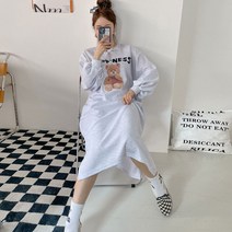 멋쭈 해피베어 나염 트임 롱원피스 (3color)