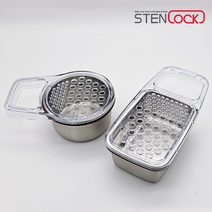 스텐락 스텐 이유식 강판 원형 사각 손잡이 보관 보관용기 420ml 540ml