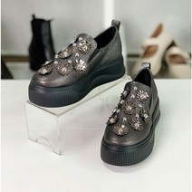 헨리메인 줄리러버 샤이닝 플라워 큐빅 키높이 슬립온 5cm (98HS03)