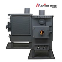 화목난로 사각난로 안전망구이통 25평형 SL-500, 단품