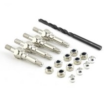 탄소 강철 전면 및 범용 충격 마운트 RC 자동차용 아르마 1/8 크라톤 6S 타이폰 아웃캐스트 인프랙션 4W, 2.Silver, 02 Silver