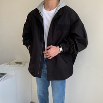 오버핏 무어드 숏 야상 자켓 남자 봄 가을 아우터 점퍼 코디