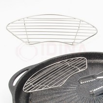 집에서 고기 구울때 스텐 불판 받침망 깔끔하고편리 다용도받침 식당, 대