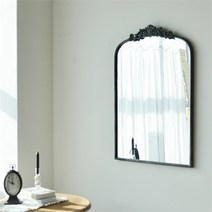 [꼬떼따블] 82195 느와르 미들 벽거울, 블랙