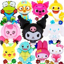 국산 캐릭터 바람개비풍선 피카츄 아기상어 하츄핑 뽀로로, 시나모롤