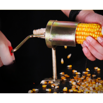 소형 옥수수탈곡기 알갱이 강냉이 알 분리기 옥수수 까는 기계, 옥수수 탈곡기  2개