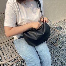 Stylive 여성 반달크로스백 미니 숄더백 가죽 가방