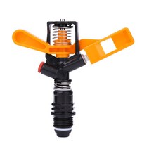 농장 회전 로커 노즐 360도 회전 제트 노즐 농업 정원 관개 잔디 스프링클러 1pcs, 검은색