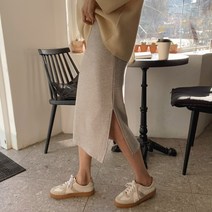 플레인 베이직 트임 스커트