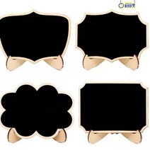 미니 칠판 블랙 보드 메시지 메모 손글씨 안내 명함 이름표 명판 쇼케이스 가격표 메뉴판 카페 인테리어 거실 계획표 워크아웃 유치원 어린이집 단어 놀이 영어 학원 말풍선, B 왕관