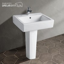 [고치고] 대림바스 CL-333 1홀긴다리세면대 세면대 교체 시공 욕실 긴다리 세면대 세면기 욕실 화장실 전국배송 세면대부속, 1개