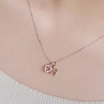 순은 실버925 초이스 이니셜 하트 데일리 은목걸이