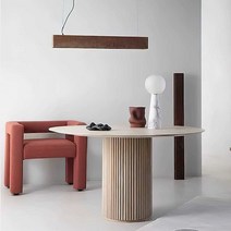 템바 보드 원형 식탁 라운드 4인 테이블 카페 거실 탁자, 라운드 100x75