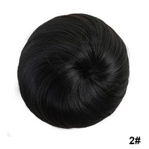 헤어피스 붙임머리 부분가발 QUEENYANG- 곱슬 시논 연장 유연한 밴드 갈색 랩 머리에 붙이기, [01] 1 PC, [38] 2