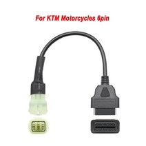 자동차 회로 할리Ducati 모토 OBD 연장 케이블위한 KTM 6pin위한 HONDA YAMAHA 기관 자전차 motobike위한, 03 Grey