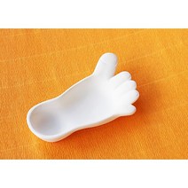 발모양 소품함 꾸미기-도자기(초벌)-어린이집/유치원/방과후수업/미술수업/교구/완구/선물/프리프리