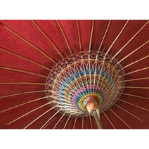 초경량 여성우양산겸용 미니 oilpaper 방수 비치 파라솔 흰색 노란색 빨간색 골동품