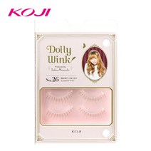 Dolly Wink Eyelash 돌리윙크 속눈썹, 표준개, 26# 브라운 속눈썹