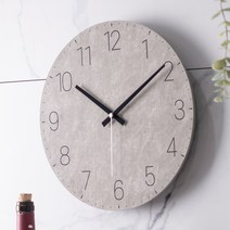 플라이토 노멀 인테리어 무소음 벽시계 30cm, 마블