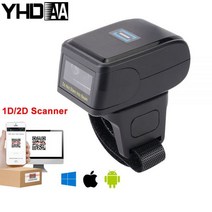 휴대용 QR 바코드 리더 손가락 링 스캐너 블루투스 스캔 PDF 417 데이터 매트릭스 1D 2D, 01 1D  Laser