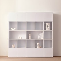 서진퍼니처 쿠잉 1200 다용도 수납장, (상부장)1200-3D, 크림화이트(무광)