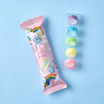 마카롱 닮은 슈가롤리 무지개 솜사탕 12g, 12개입