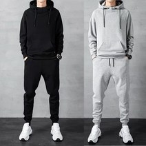 Tagi. 봄가을 남성 빅사이즈 후드집업 조거 트레이닝복 세트