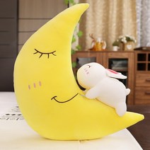토끼인형 곰돌이쿠션 달인형 돼지쿠션, 달 - 토끼