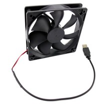 무소음 선풍기 탁상용 날개없는 저소음 라우터 팬 DIY PC 쿨러 TV 박스 무선 냉각 조용한 DC 5V USB 전원 120mm 120x25mm 12CM W 나사 보호망, FAN